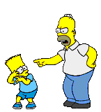 Homer schimpft mit Bart