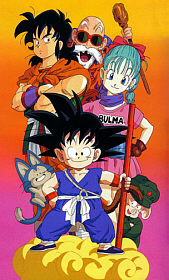 Muten-Roshi, Yamchu, Bulma, Oolong, Son-Goku und Pool!